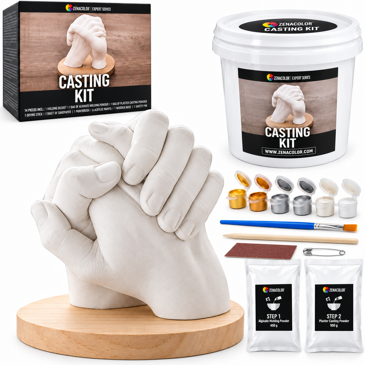 Visuel du kit de moulage 3D des mains Duo – Empreinte Éternelle