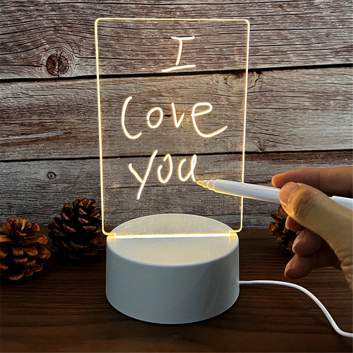 Lampe à message effaçable — Petits mots lumineux