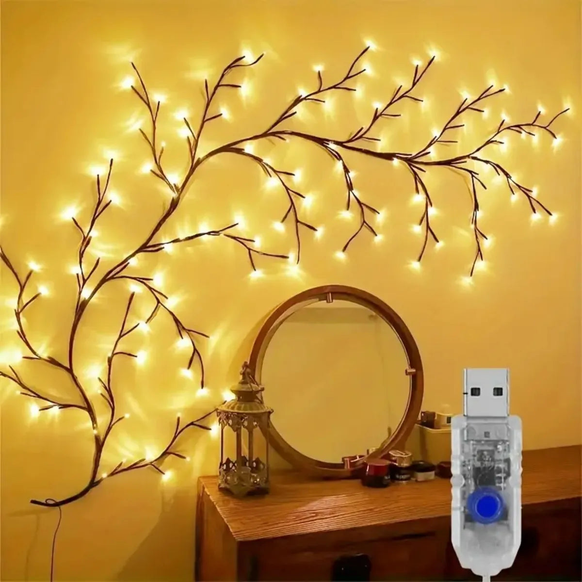 Branche lumineuse LED à modeler — 96 lumières — Présentation 1