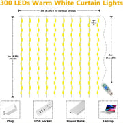 Rideau lumineux LED USB — 3 formats — Présentation 6