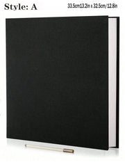 Album photo adhésif noir-A — couverture textile