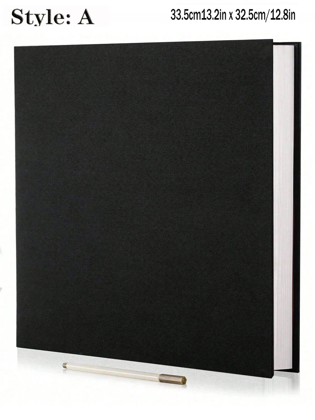 Album photo adhésif noir-A — couverture textile