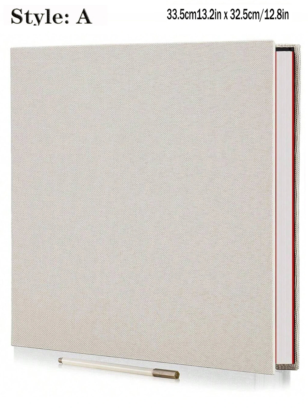 Album photo adhésif beige - A — couverture textile