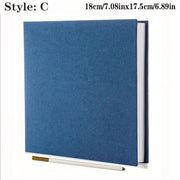 Album photo adhésif bleu foncé-C — couverture textile
