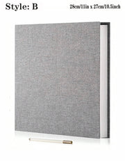 Album photo adhésif gris-B — couverture textile