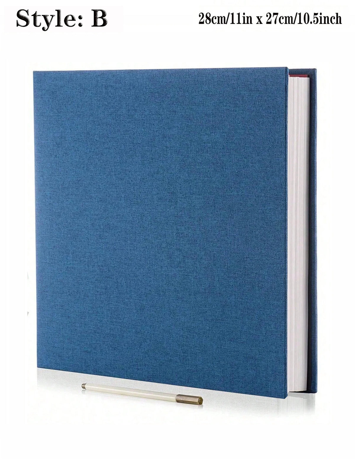 Album photo adhésif bleu foncé-B — couverture textile