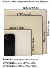 Comparaison des dimensions des albums formats A, B et C