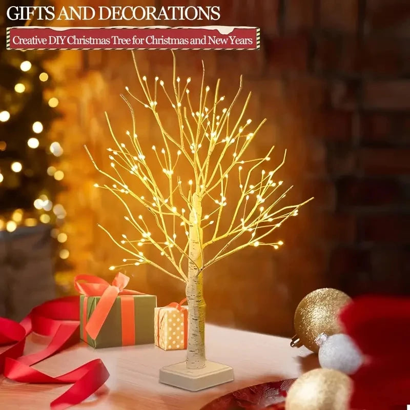 Arbre lumineux effet bouleau — 24 ou 144 LED — Présentation 1