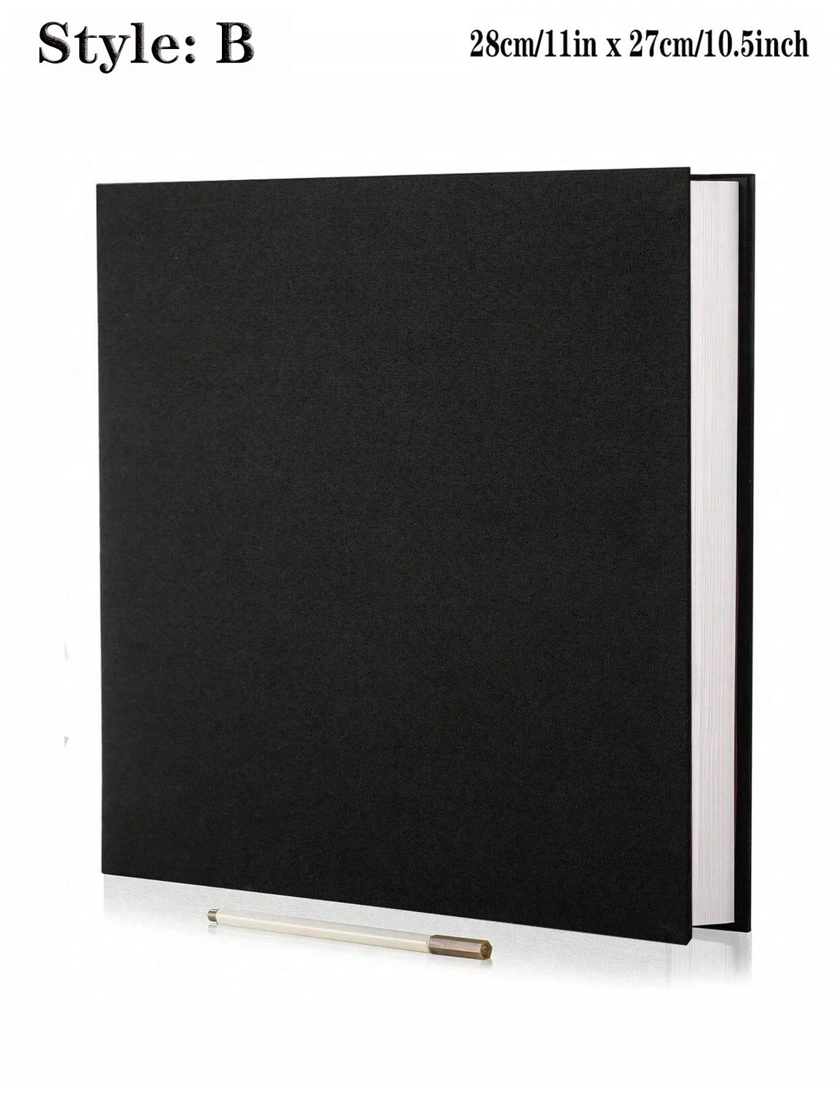 Album photo adhésif noir-B — couverture textile