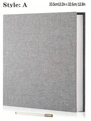Album photo adhésif gris-A — couverture textile