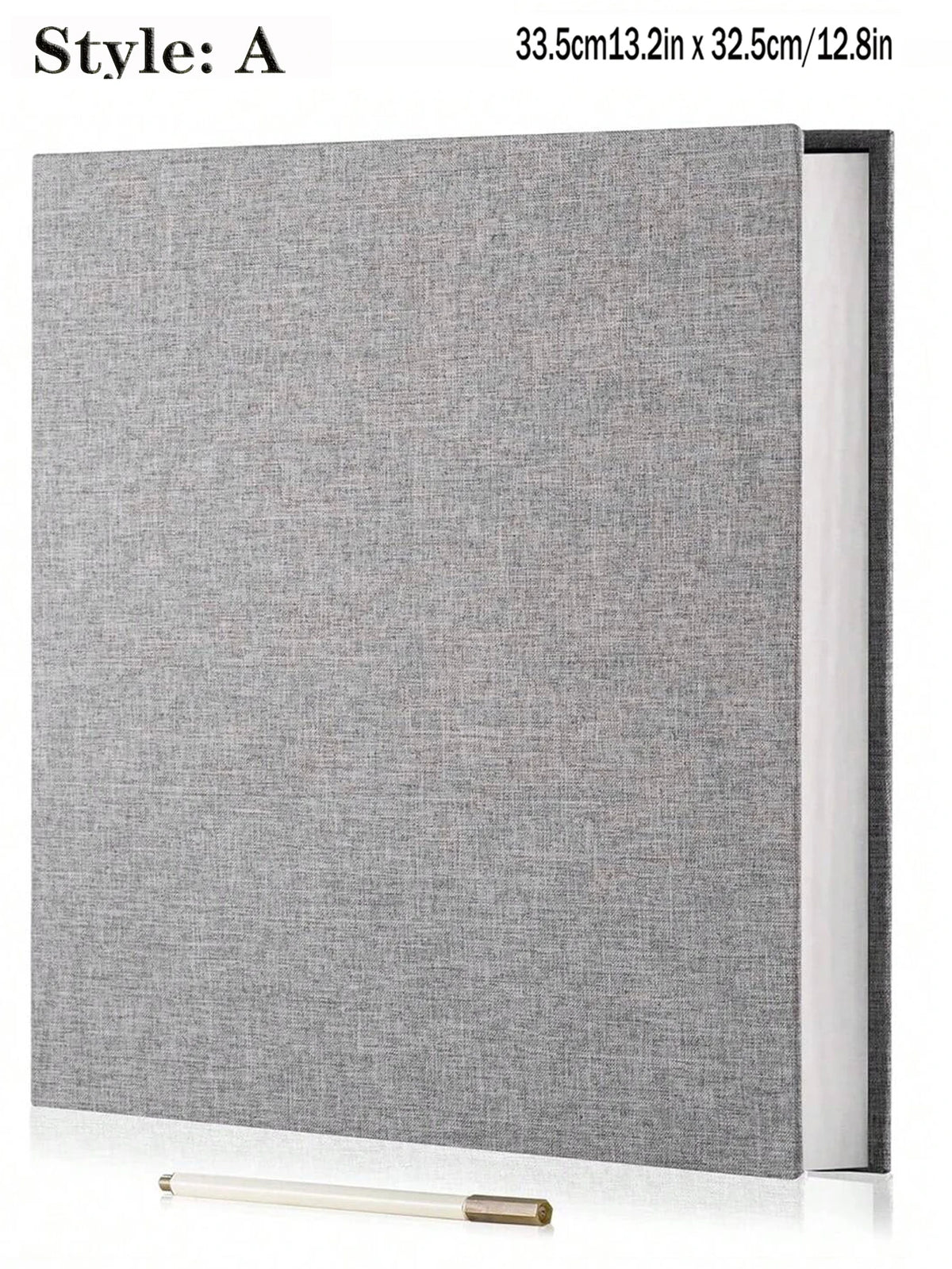 Album photo adhésif gris-A — couverture textile