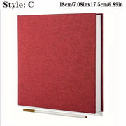 Album photo adhésif rouge-C — couverture textile