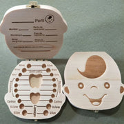 Boîte à dents de lait modèle garçon, intérieur en espagnol