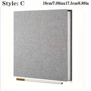 Album photo adhésif gris-C — couverture textile
