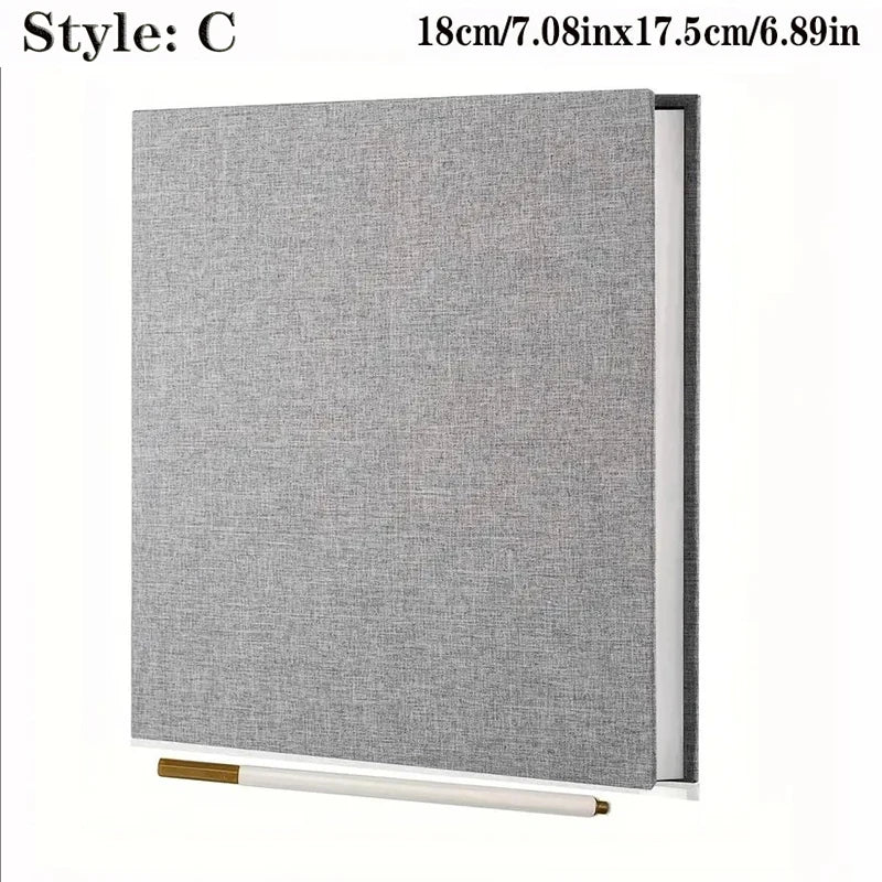 Album photo adhésif gris-C — couverture textile